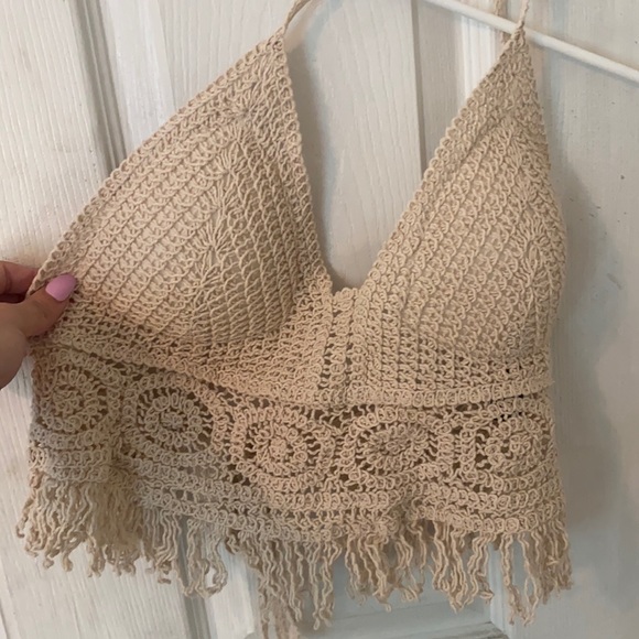 SHEIN Tops - Crochet halter top